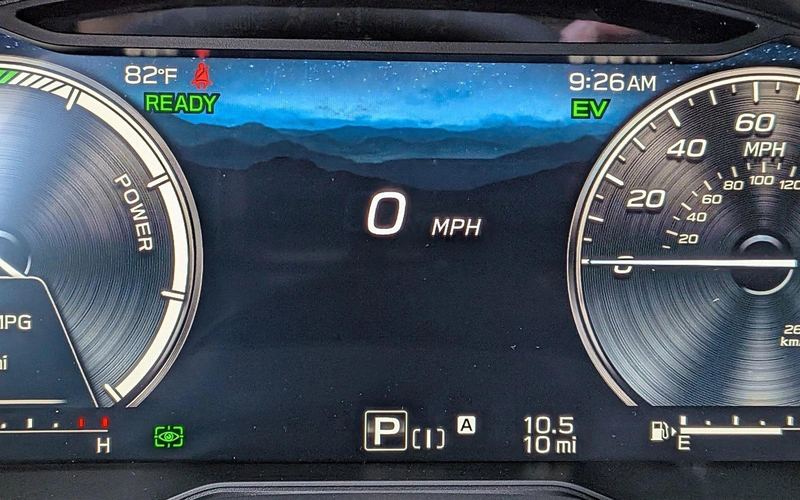 2026 Crosstrek Limited Hybrid 12.3-inch digital gauge cluster