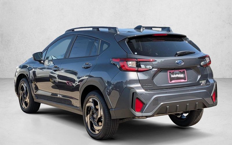 2026 Crosstrek Limited Hybrid — Rear three-quarter, driver side